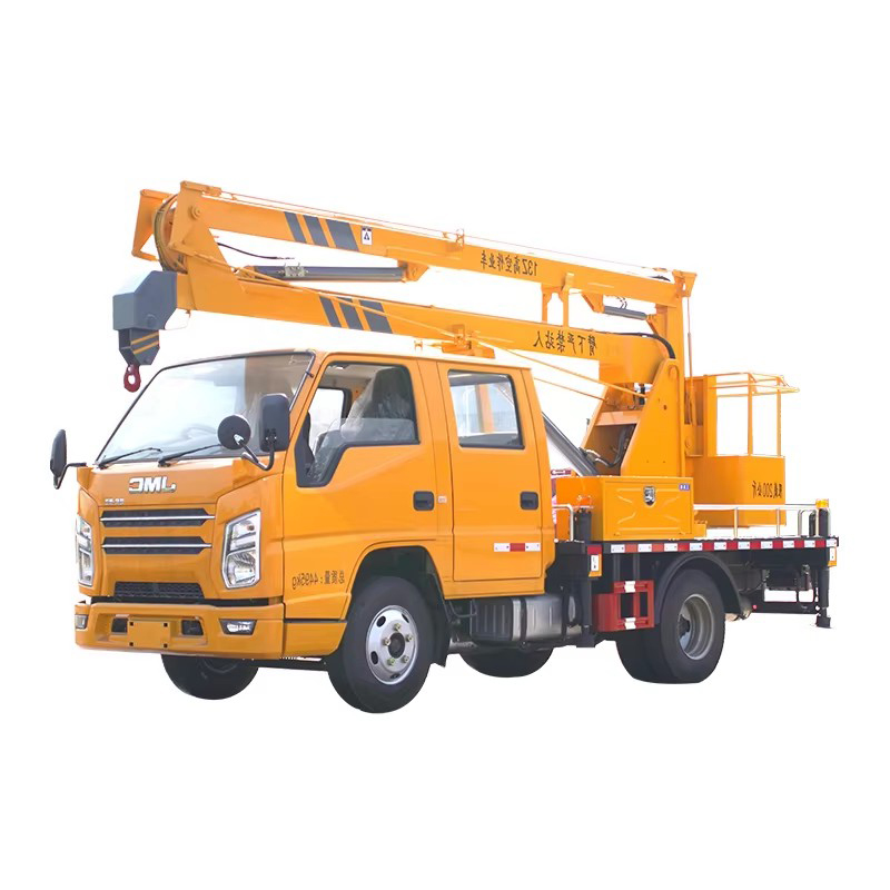 JMC 13m Telescopic Boom Aerial Work Platform Truck Straight Arm Aerial Lift Truck