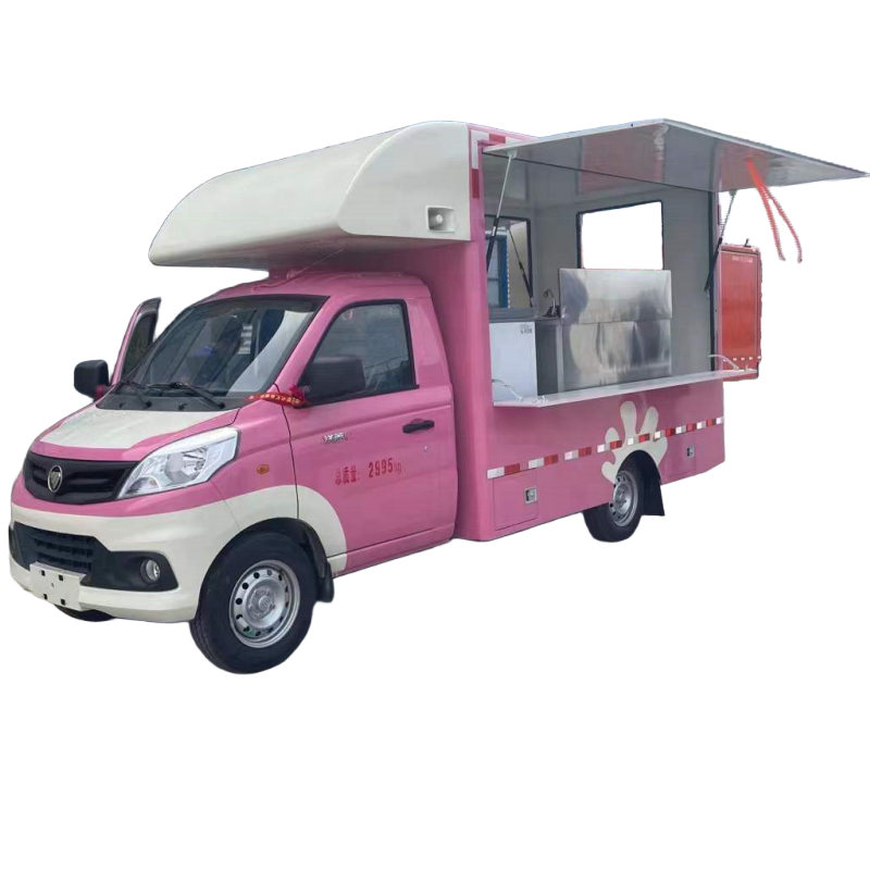 Chinese FOTON 4*2 Ice Cream Hot Dog Food Cart Trailer Mobile Fast Food Truck